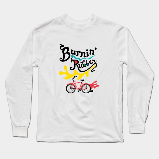 Burning Rubber Long Sleeve T-Shirt by Andibird